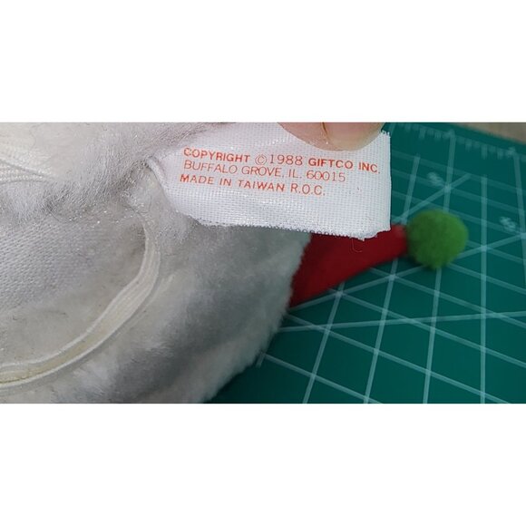 Vintage Giftco Inc.1988 Christmas Panda Bear Doorknob Handle Covers Plush Animal - Picture 4 of 5